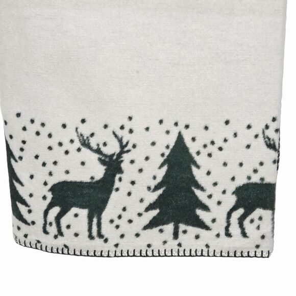 Docofil Reversible Soft Warm Deer Throw Blanket 51x67 w/ Cotton Made in Portugal - Picture 6 of 15